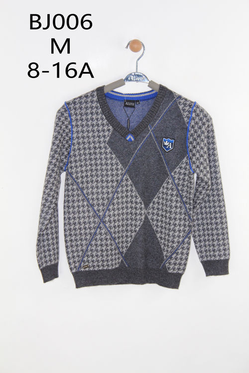 Picture of BJ006 V-NECK SWEATSHIRT IN HIGH QUALITY SOFT MATERIAL 8-16 Y